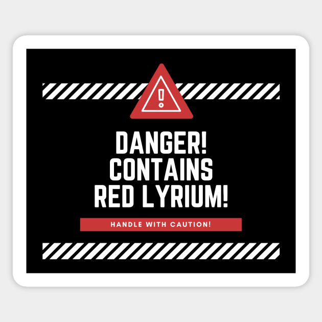 Danger! Contains Red Lyrium! Dragon Age 2 Sticker by ballhard